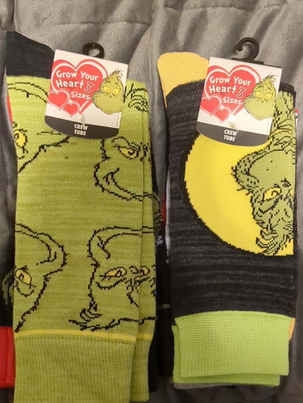 🎄Grinch Crew Socks - 6 In Total - Men’s Socks